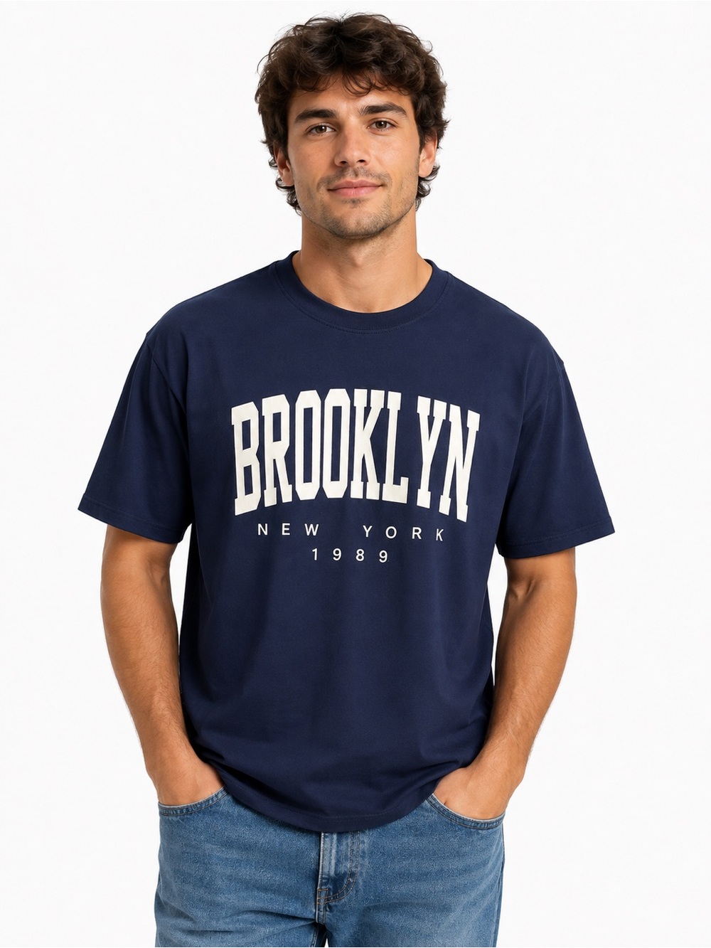 Brooklyn New York 1989 Men's Navy Graphic Tee